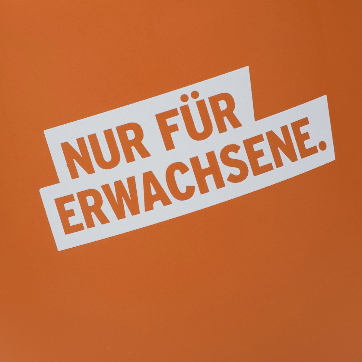 "Nur für Erwachsene" Kaffeebecher - orange