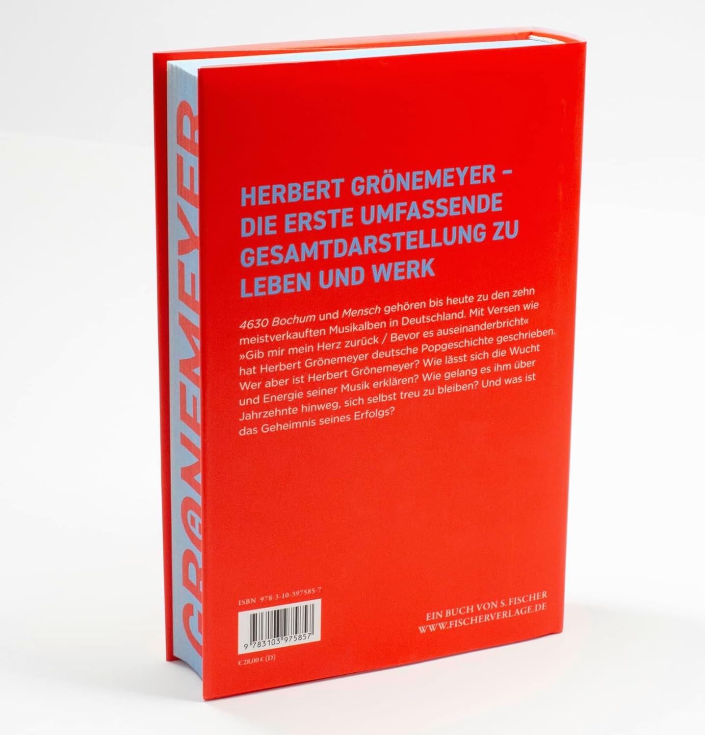 Grönemeyer - Michael Lentz (signiertes Buch)