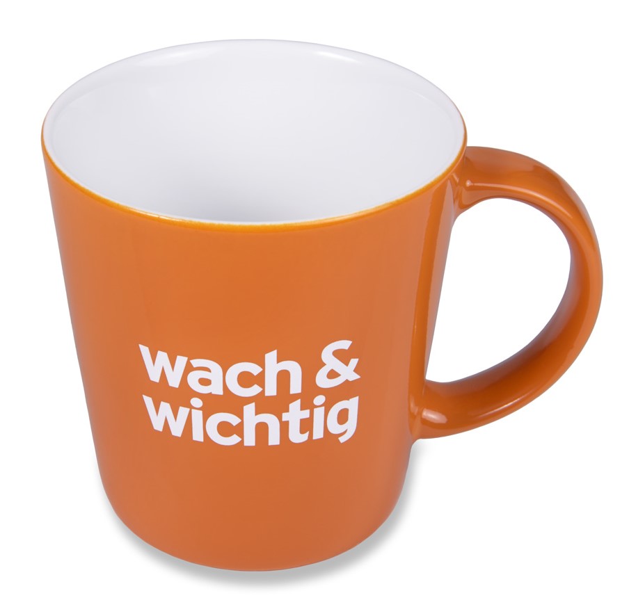 radioeins wach & wichtig Tasse