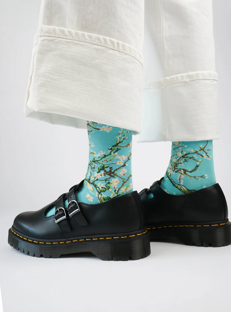 Bio-Kunstsocken - Mandelblüte Van Gogh Gr.: 36-40