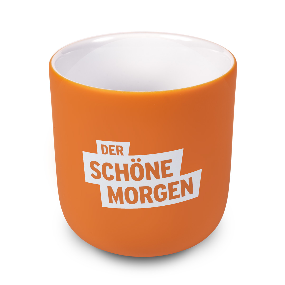 "Der schöne Morgen" Kaffeebecher - orange