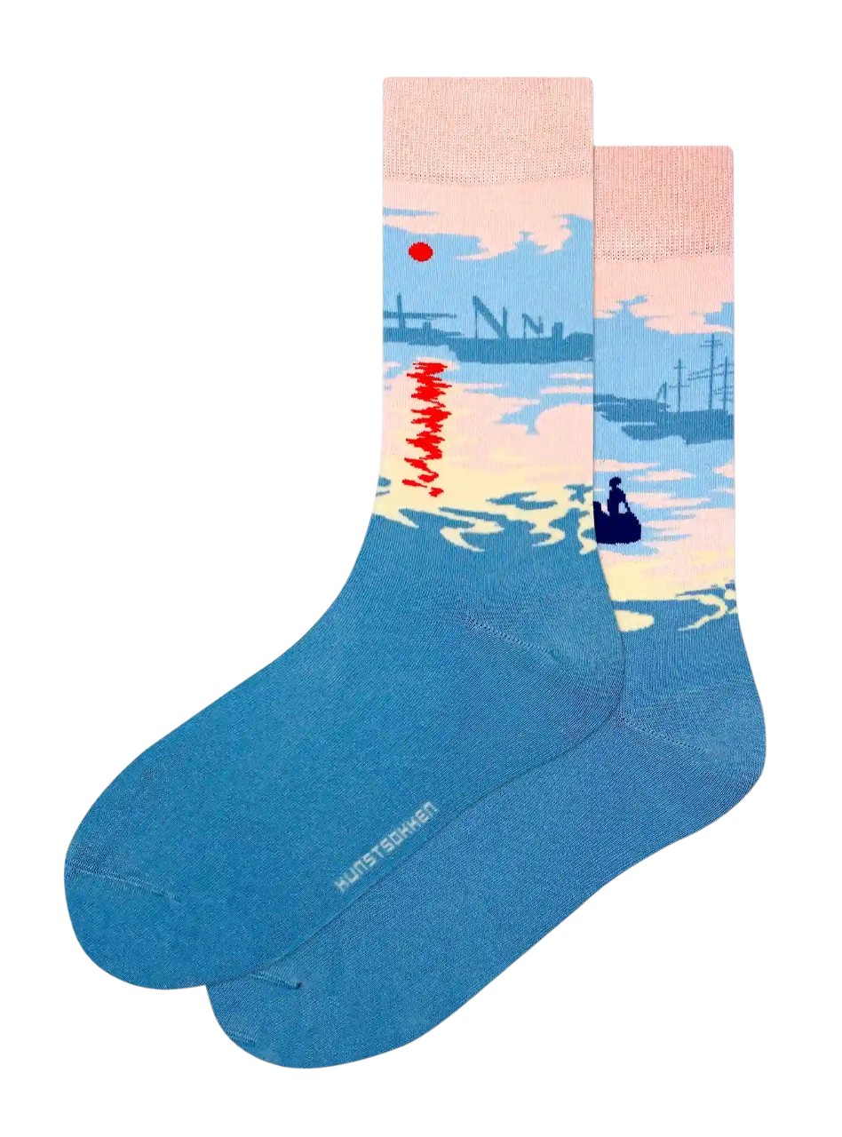 Bio-Kunstsocken - Impression und Sonnenaufgang Monet