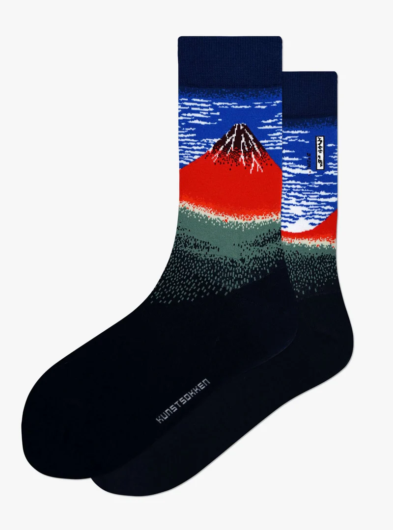 Bio-Kunstsocken - 3er Geschenkbox Hokusai Gr.: 36-40