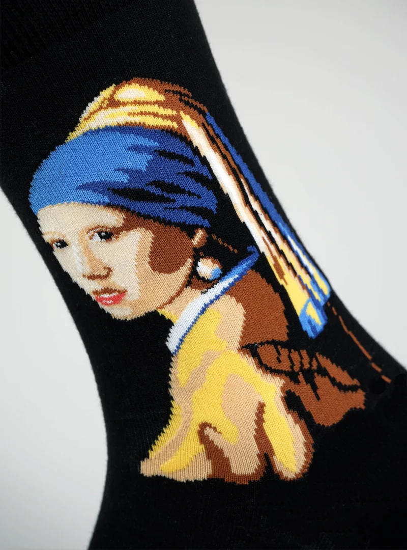 Bio-Kunstsocken - Mädchen mit dem Perlenohrring Vermeer Gr.: 36-40