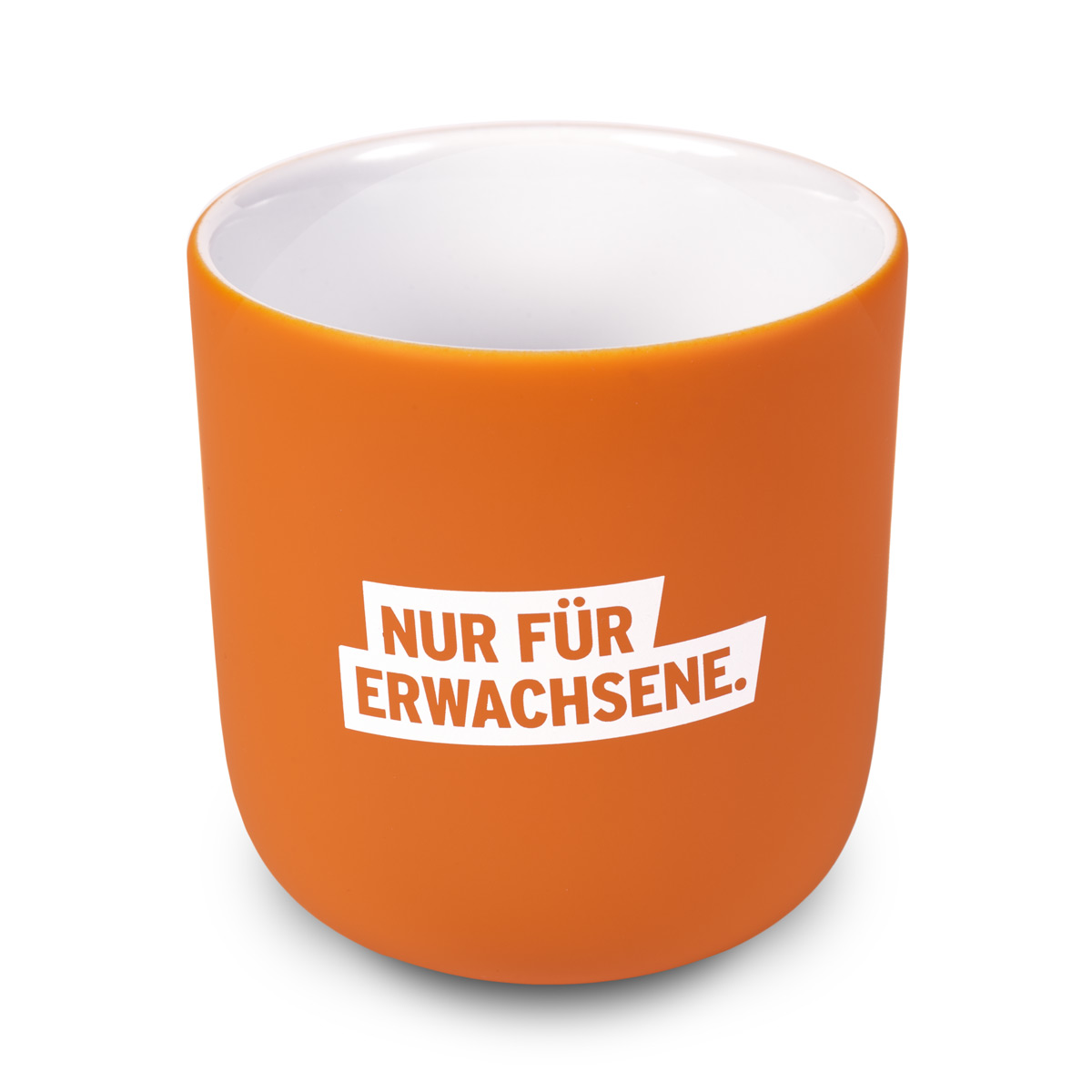 "Nur für Erwachsene" Kaffeebecher - orange