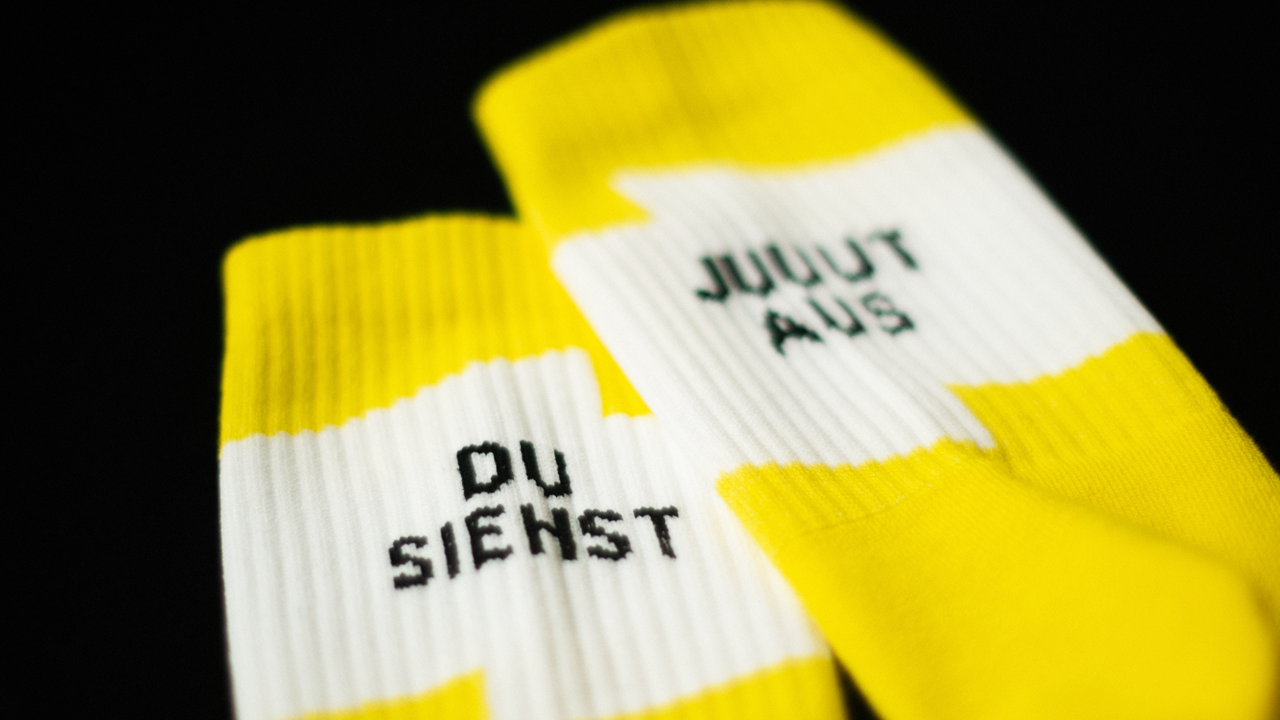 Fritz - Socken - "Du siehst jut aus" - Gr.: 39-42