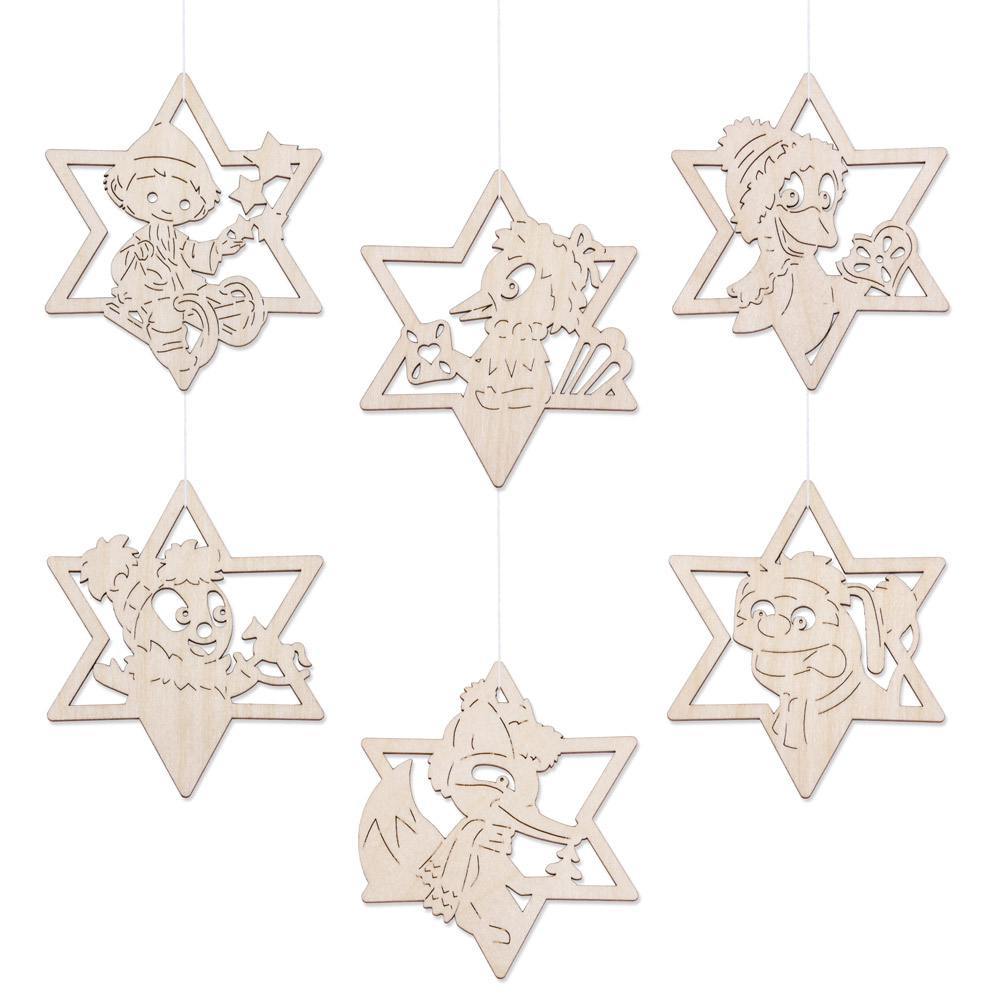 Unser Sandmännchen & Freunde - Weihnachtsbaumschmuck von Ratags (6er-Set)