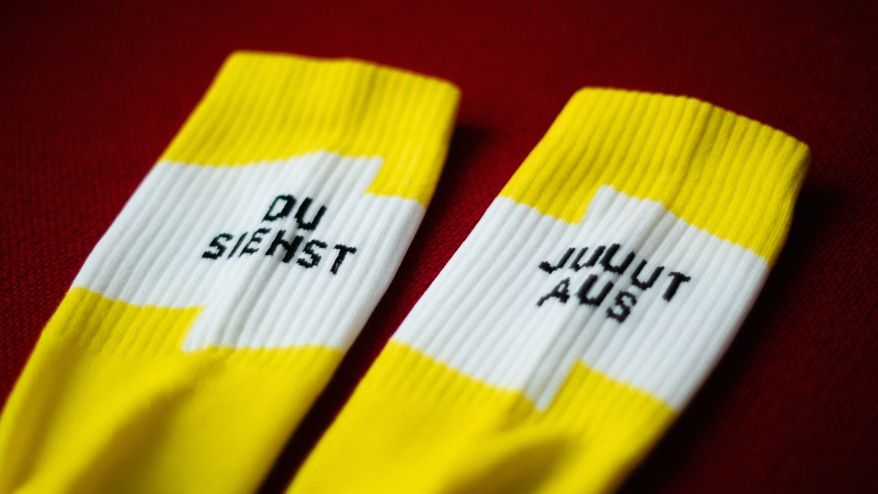 Fritz - Socken - "Du siehst jut aus" - Gr.: 43-46