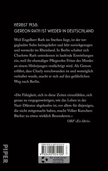 Rath - Volker Kutscher (signiertes Buch)