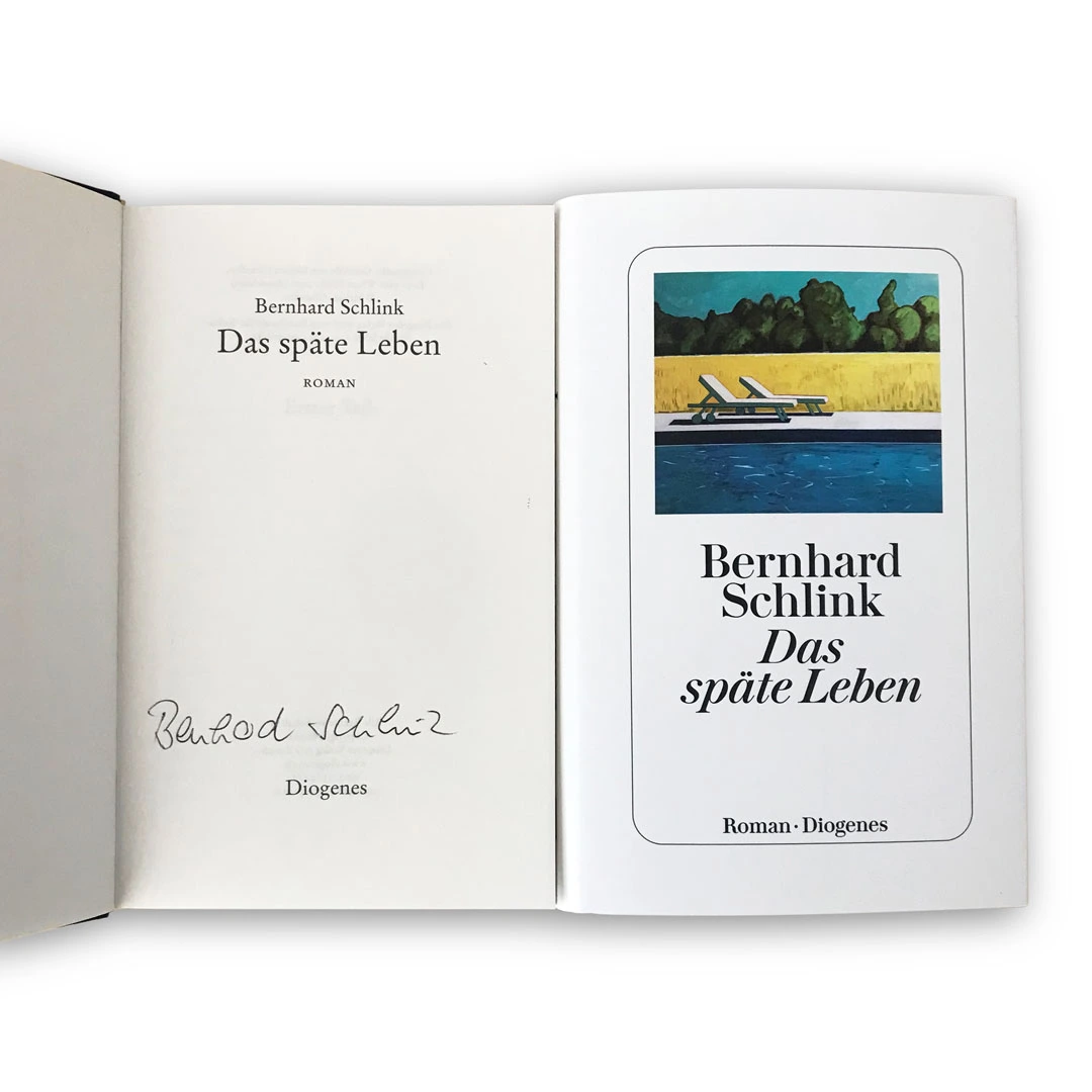 Das späte Leben - Bernhard Schlink (signiertes Buch)