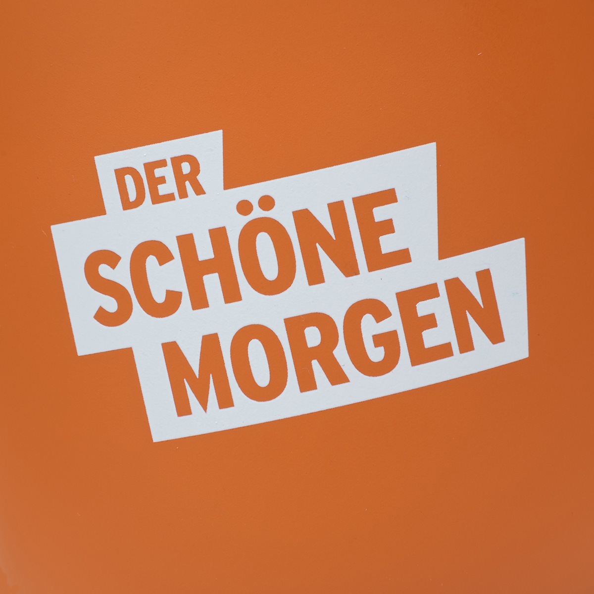 "Der schöne Morgen" Kaffeebecher - orange