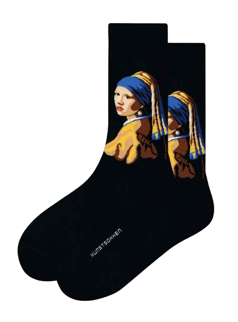 Bio-Kunstsocken - Mädchen mit dem Perlenohrring Vermeer