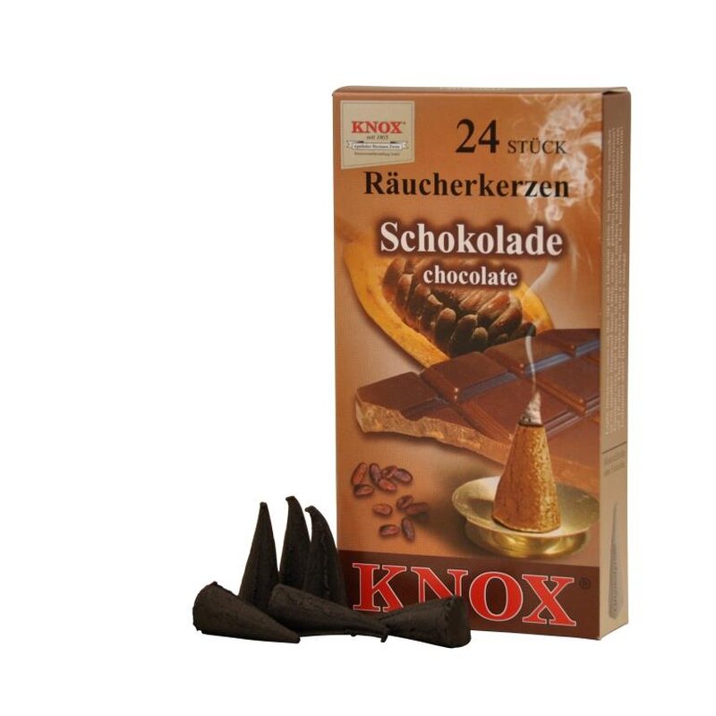 Räucherkerzen mit Schokoladenduft